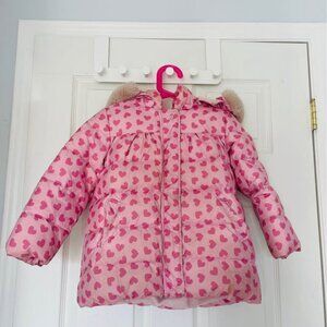 Dave & Bella kids heart down jacket